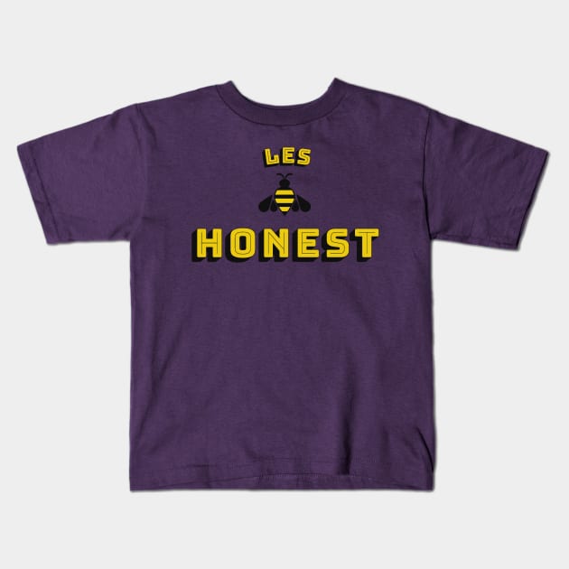 Les Bee Honest Kids T-Shirt by JasonLloyd